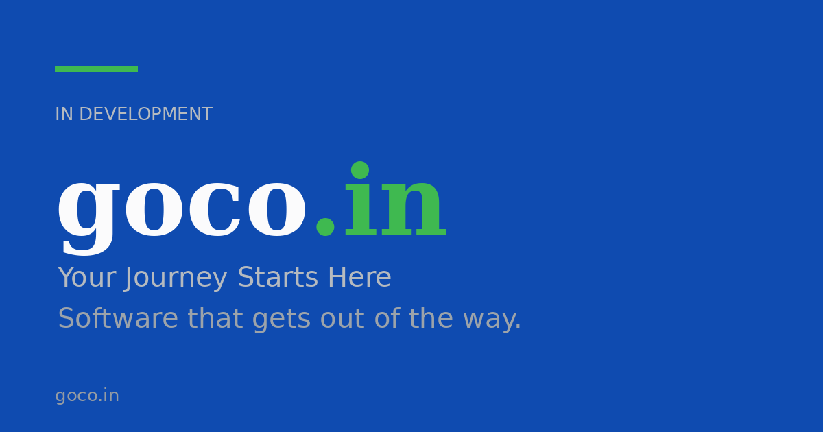 Link preview image for goco.in